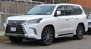 Lexus 2021 LX 570 · White — 55,000 km, USD 65,000
